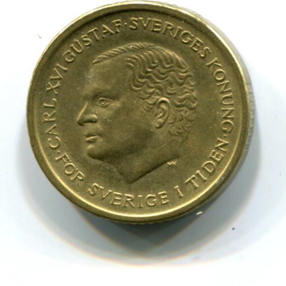 1991 Denmark 10 Kronor Coin (b554-10) - Picture 2 of 2